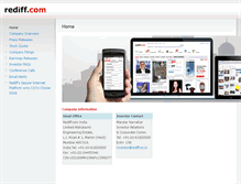 Tablet Screenshot of investor.rediff.com