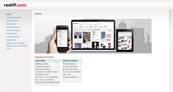 Desktop Screenshot of ir.rediff.com
