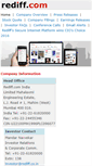 Mobile Screenshot of ir.rediff.com